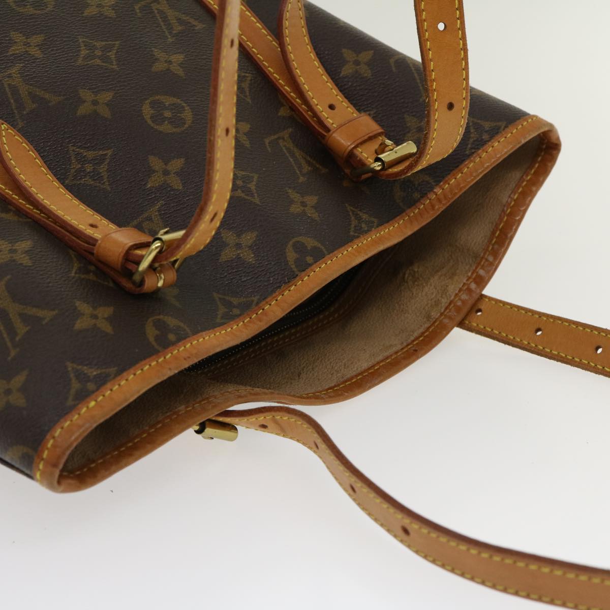 LOUIS VUITTON Monogram Bucket GM Shoulder Bag M42236 LV Auth jk1980