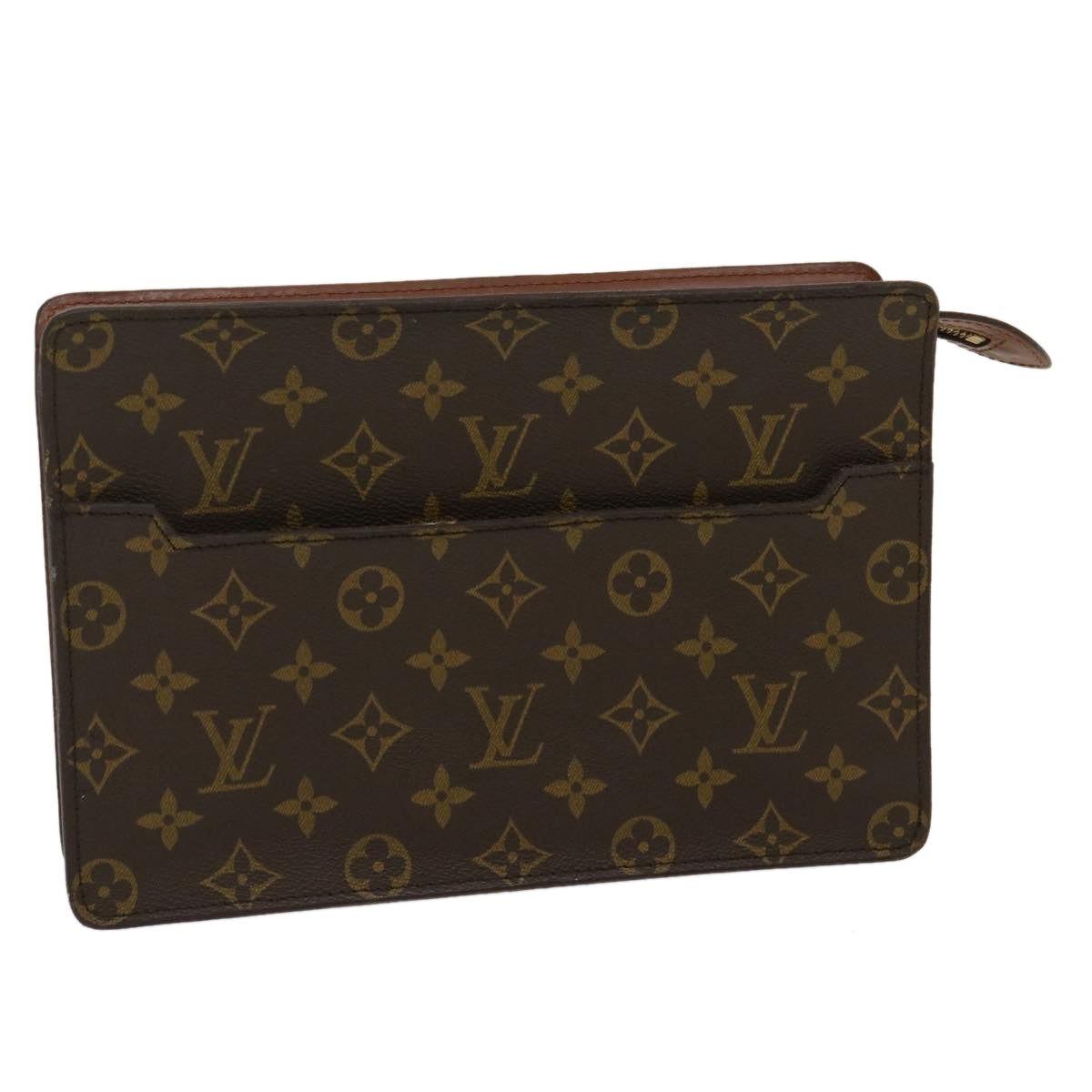 LOUIS VUITTON Monogram Pochette Homme Clutch Bag M51795 LV Auth jk2025