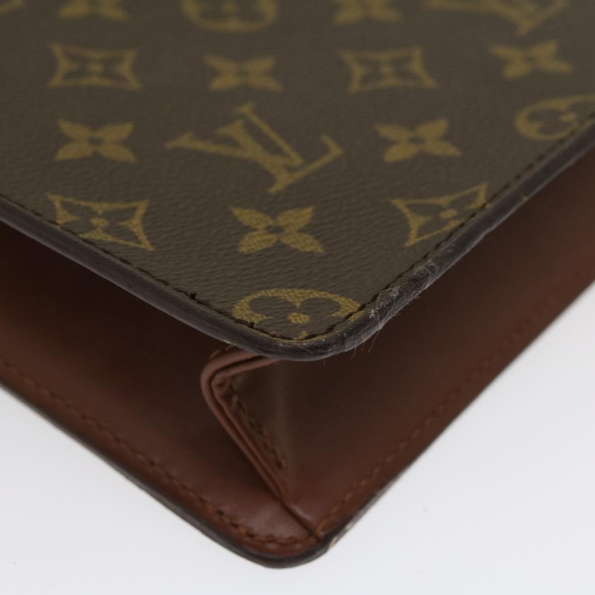 LOUIS VUITTON Monogram Pochette Homme Clutch Bag M51795 LV Auth jk2025