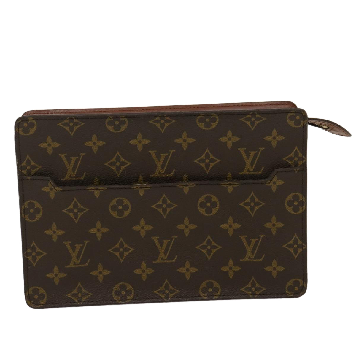 LOUIS VUITTON Monogram Pochette Homme Clutch Bag M51795 LV Auth jk2025