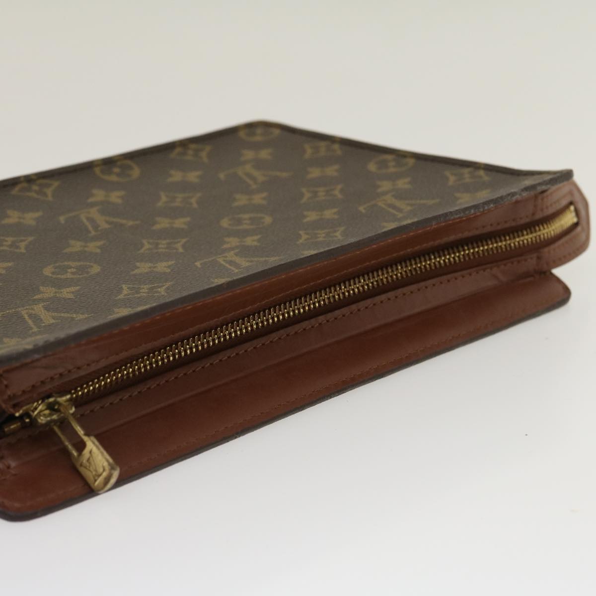 LOUIS VUITTON Monogram Pochette Homme Clutch Bag M51795 LV Auth jk2025