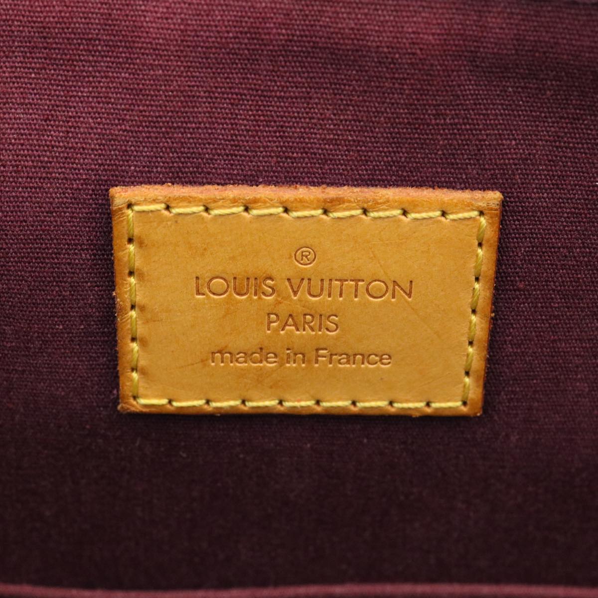 LOUIS VUITTON Monogram Vernis Bellevue GM Tote Bag Purple LV Auth jk206