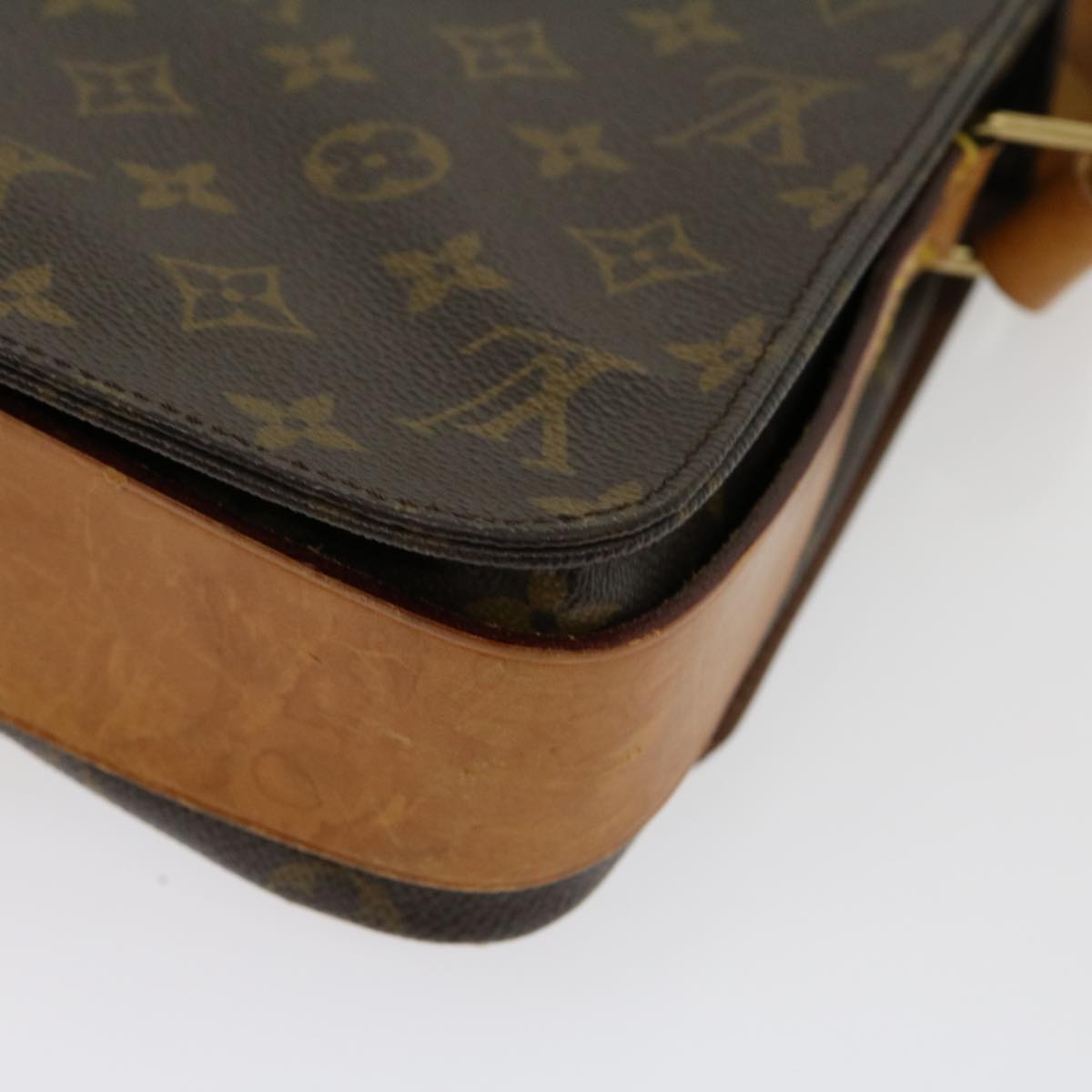 LOUIS VUITTON Monogram Cartouchiere MM Shoulder Bag M51253 LV Auth jk2111