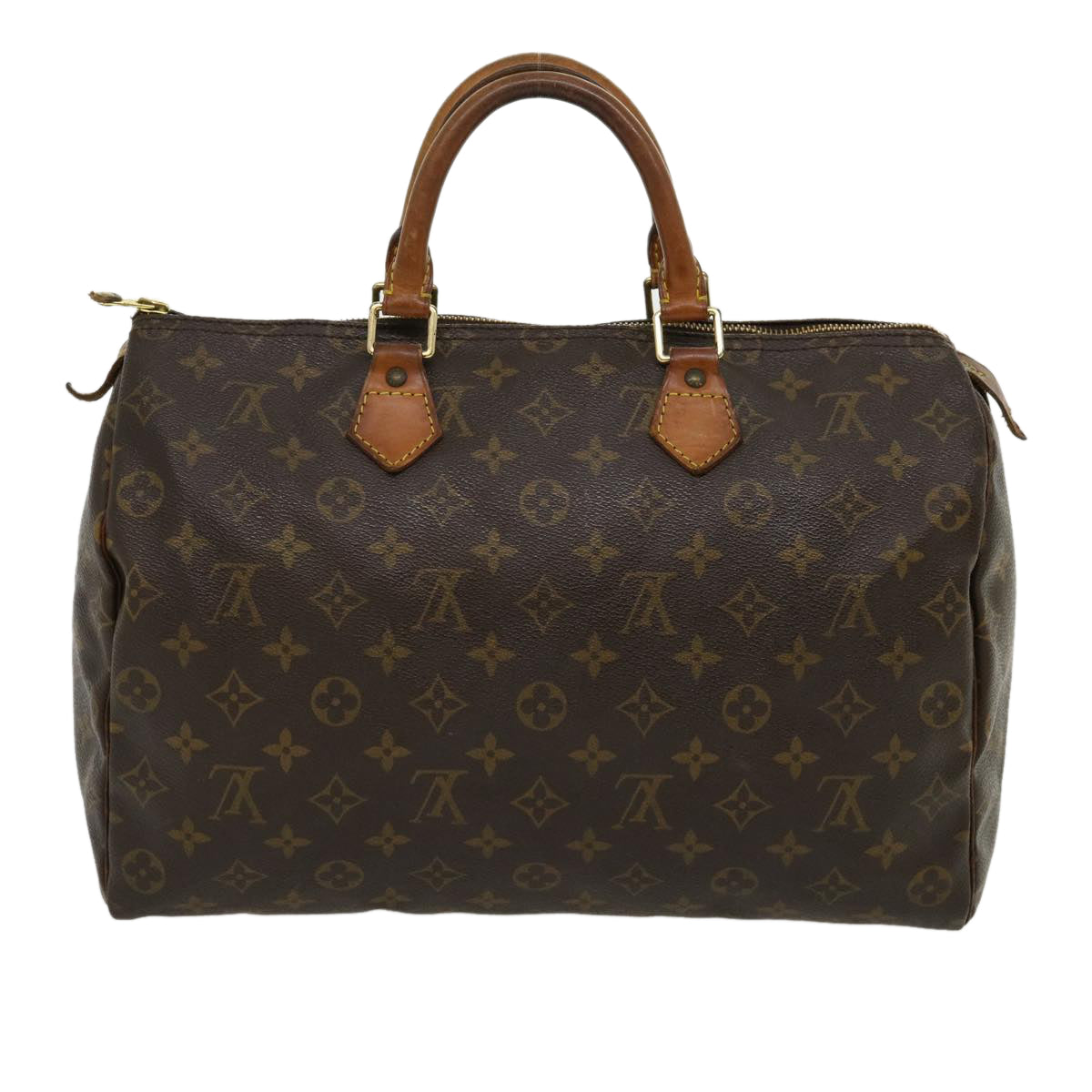 LOUIS VUITTON Monogram Speedy 35 Hand Bag M41524 LV Auth jk2134