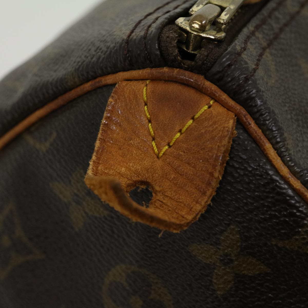 LOUIS VUITTON Monogram Speedy 35 Hand Bag M41524 LV Auth jk2135