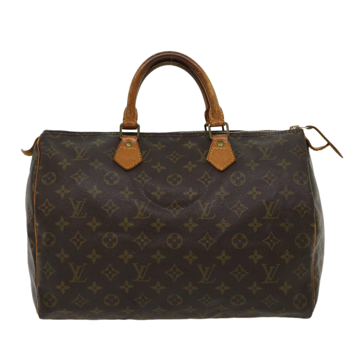 LOUIS VUITTON Monogram Speedy 35 Hand Bag M41524 LV Auth jk2135