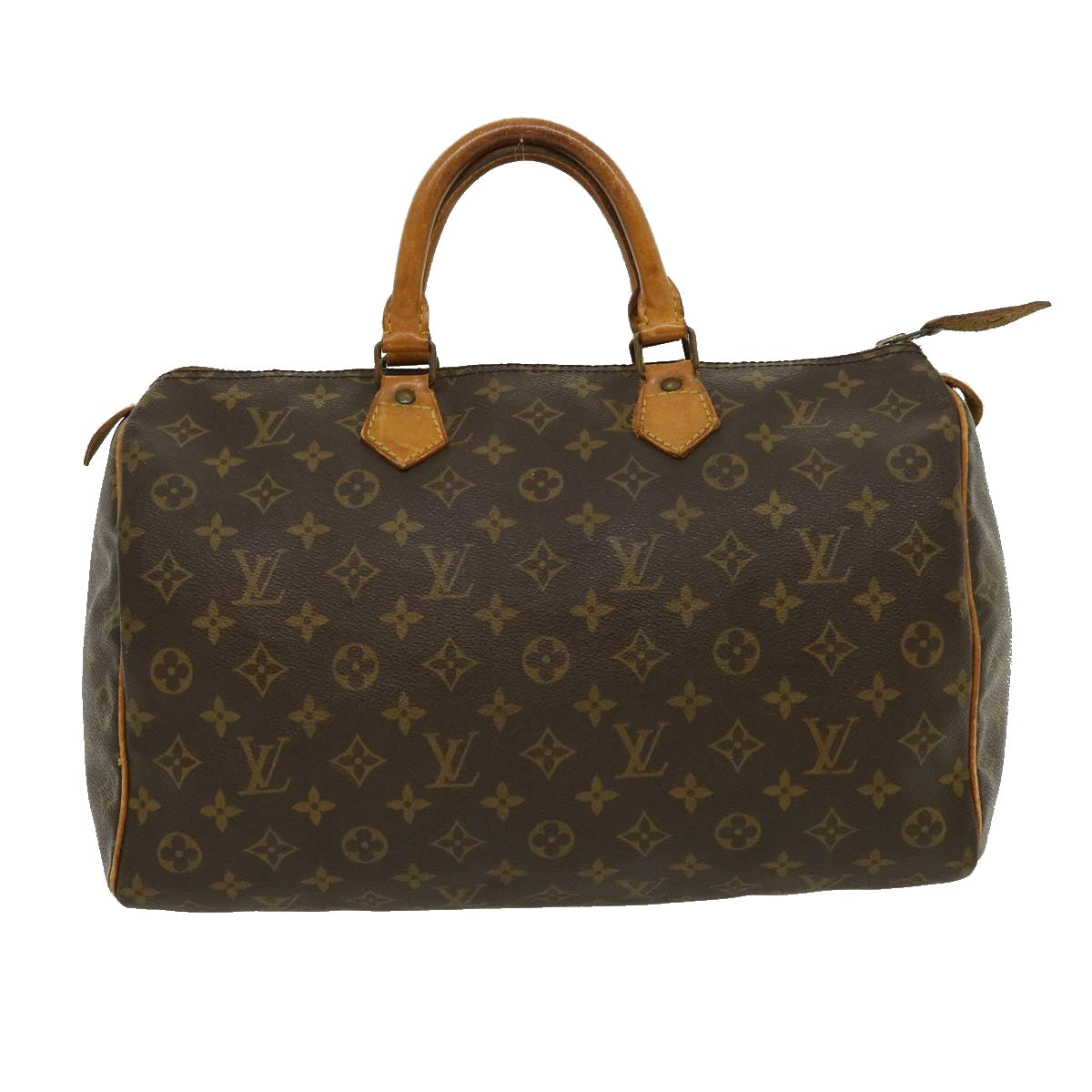 LOUIS VUITTON Monogram Speedy 35 Hand Bag M41524 LV Auth jk2136