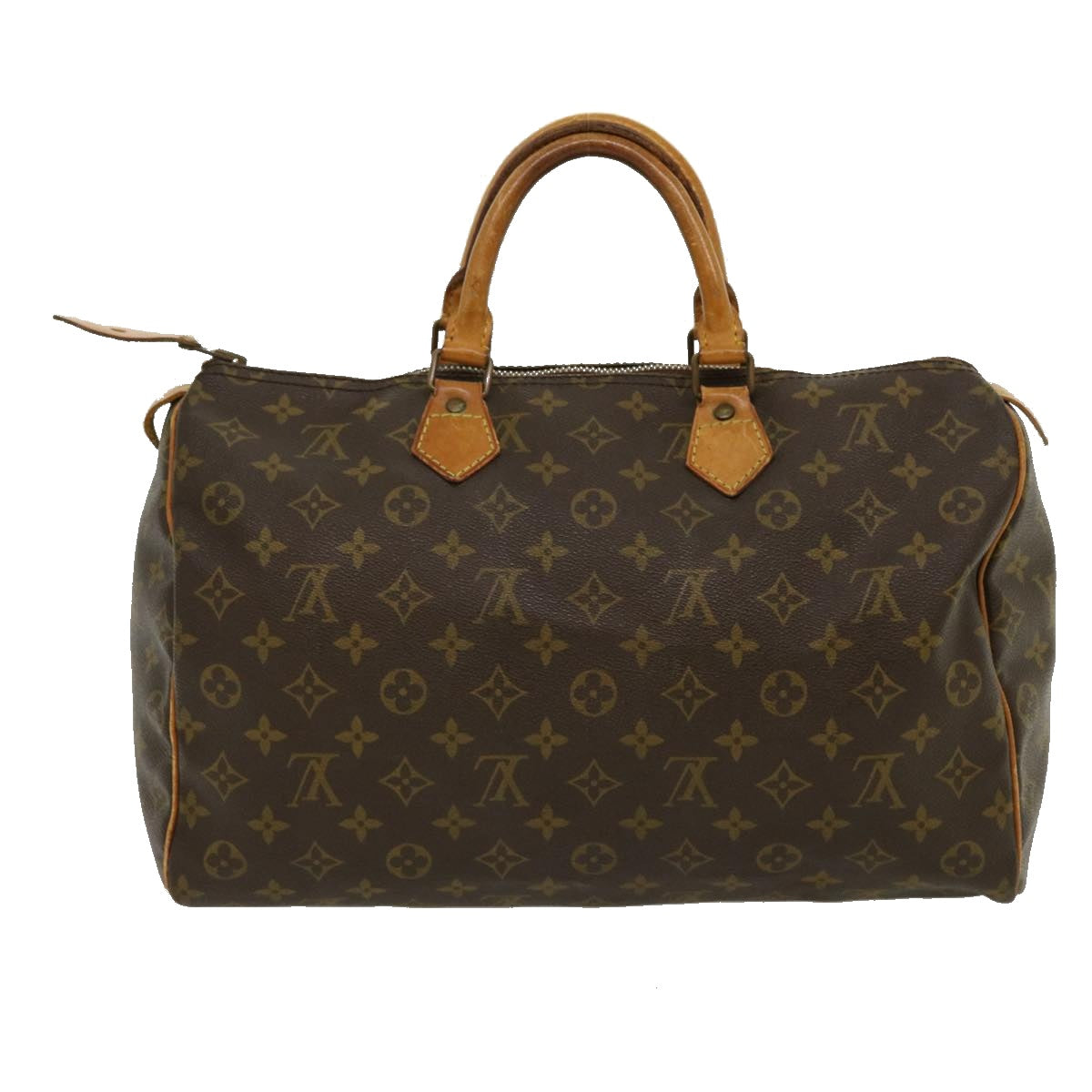 LOUIS VUITTON Monogram Speedy 35 Hand Bag M41524 LV Auth jk2136