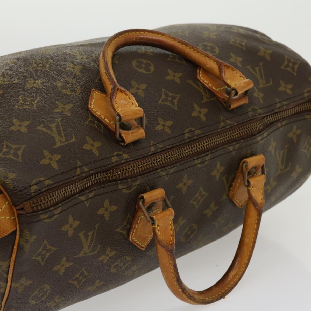 LOUIS VUITTON Monogram Speedy 35 Hand Bag M41524 LV Auth jk2136