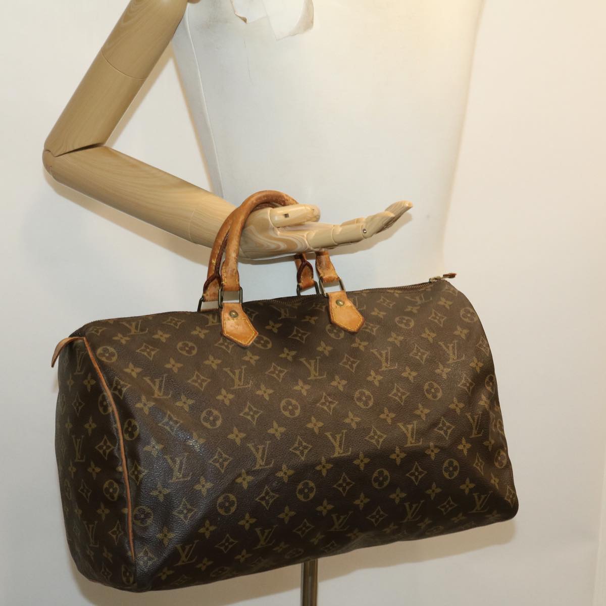 LOUIS VUITTON Monogram Speedy 40 Hand Bag M41522 LV Auth jk2139