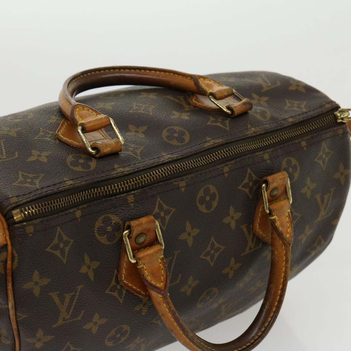 LOUIS VUITTON Monogram Speedy 30 Hand Bag M41526 LV Auth jk2147