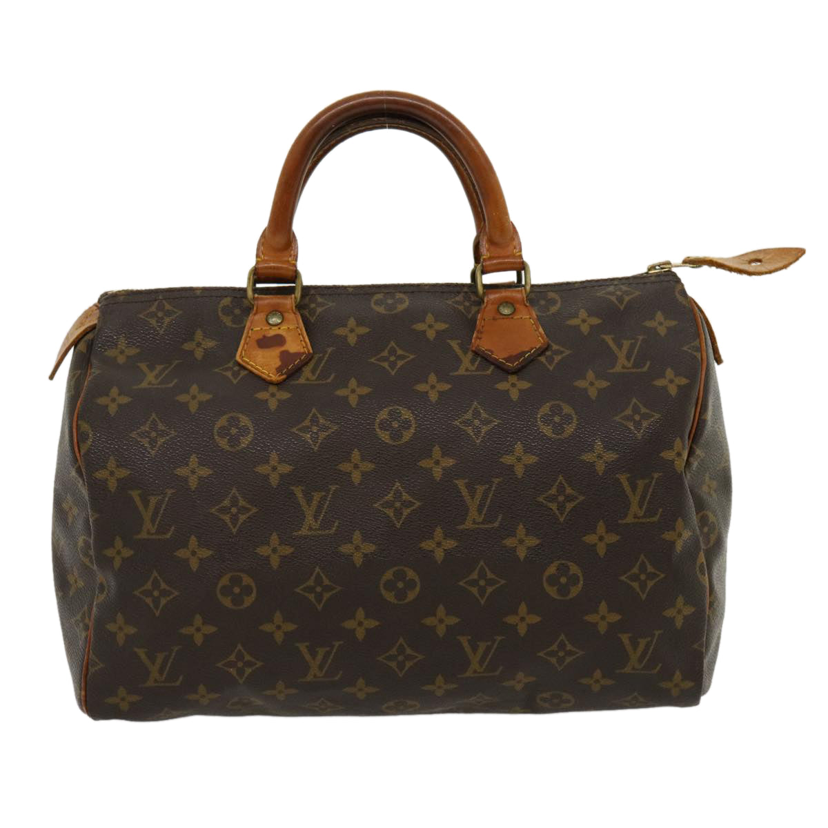 LOUIS VUITTON Monogram Speedy 30 Hand Bag M41526 LV Auth jk2148