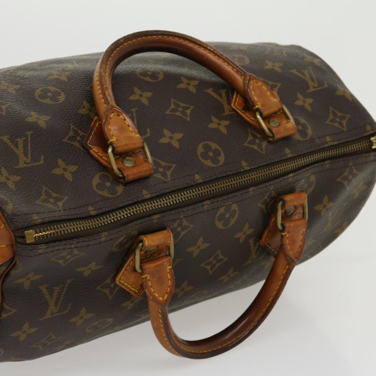 LOUIS VUITTON Monogram Speedy 30 Hand Bag M41526 LV Auth jk2148