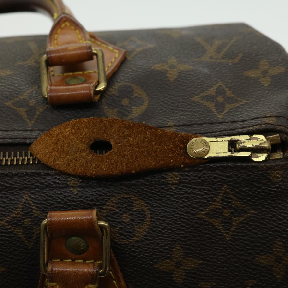 LOUIS VUITTON Monogram Speedy 30 Hand Bag M41526 LV Auth jk2152