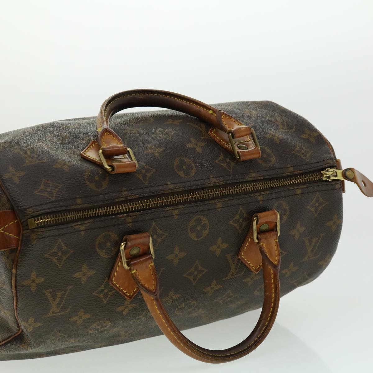 LOUIS VUITTON Monogram Speedy 30 Hand Bag M41526 LV Auth jk2152