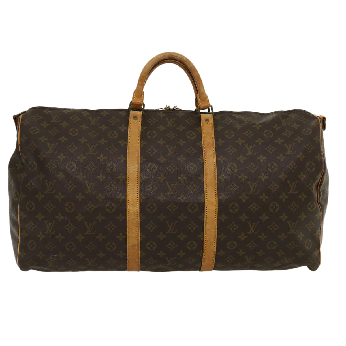 LOUIS VUITTON Monogram Keepall Bandouliere 60 Boston Bag M41412 LV Auth jk2164