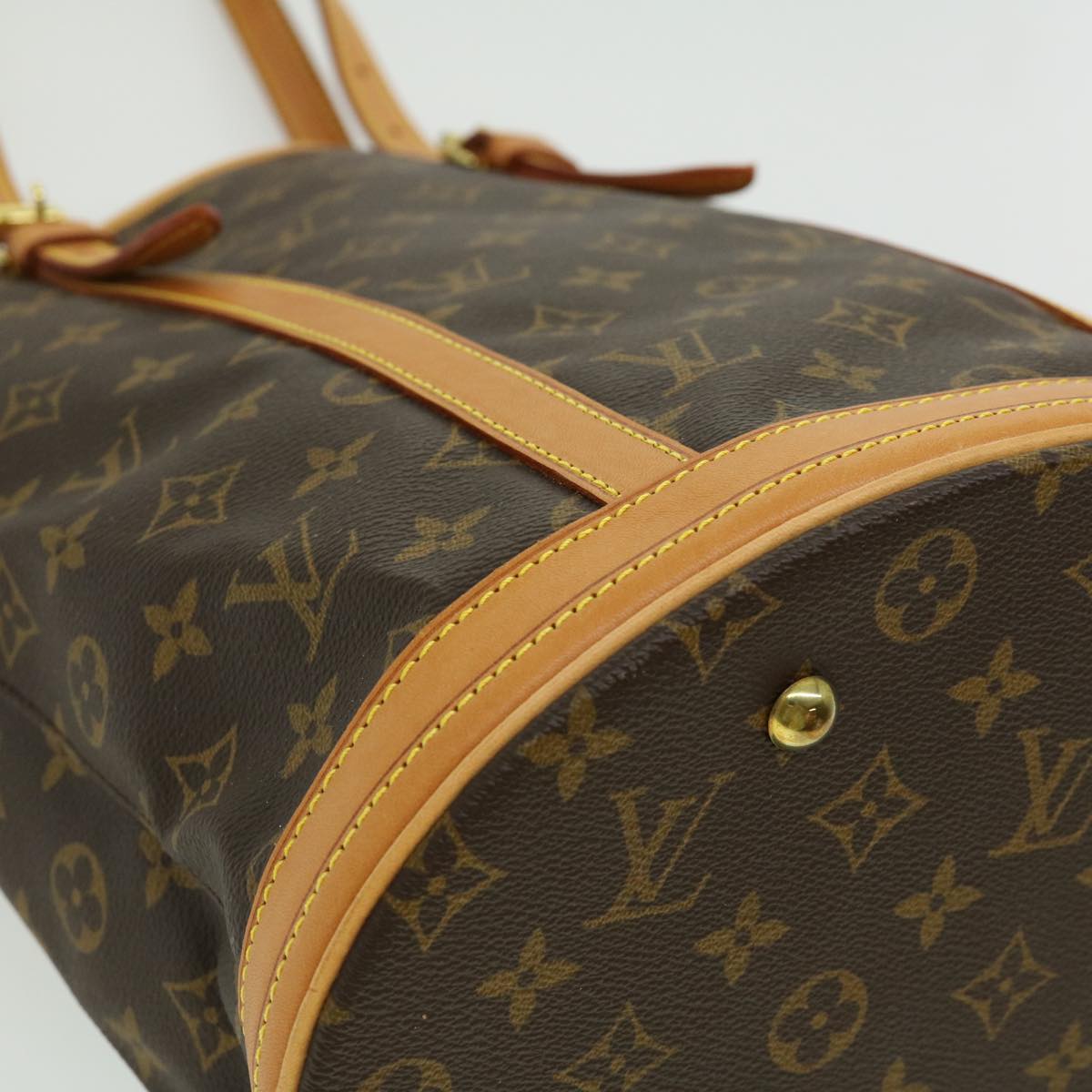 LOUIS VUITTON Monogram Bucket GM Shoulder Bag M42236 LV Auth jk2195