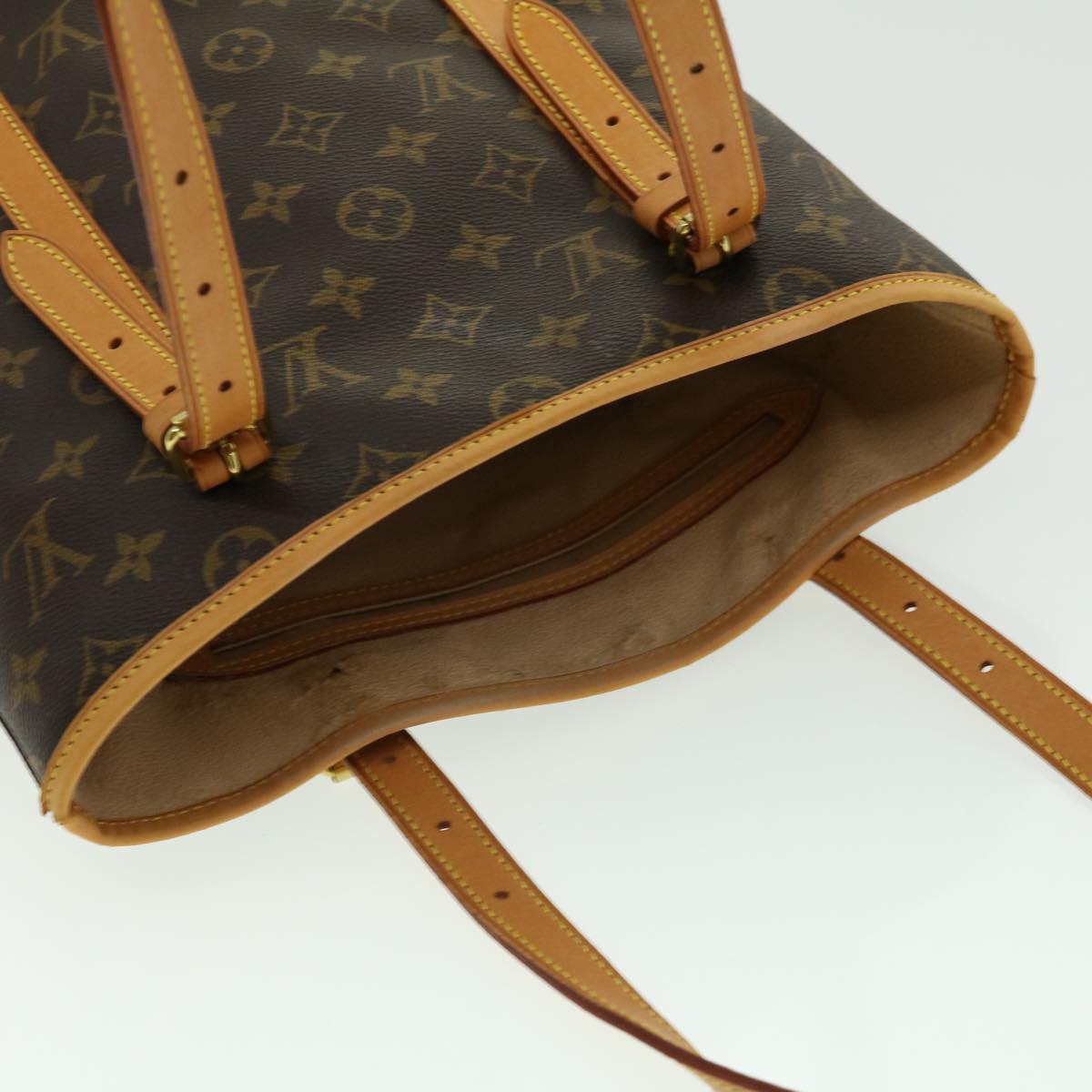 LOUIS VUITTON Monogram Bucket GM Shoulder Bag M42236 LV Auth jk2195