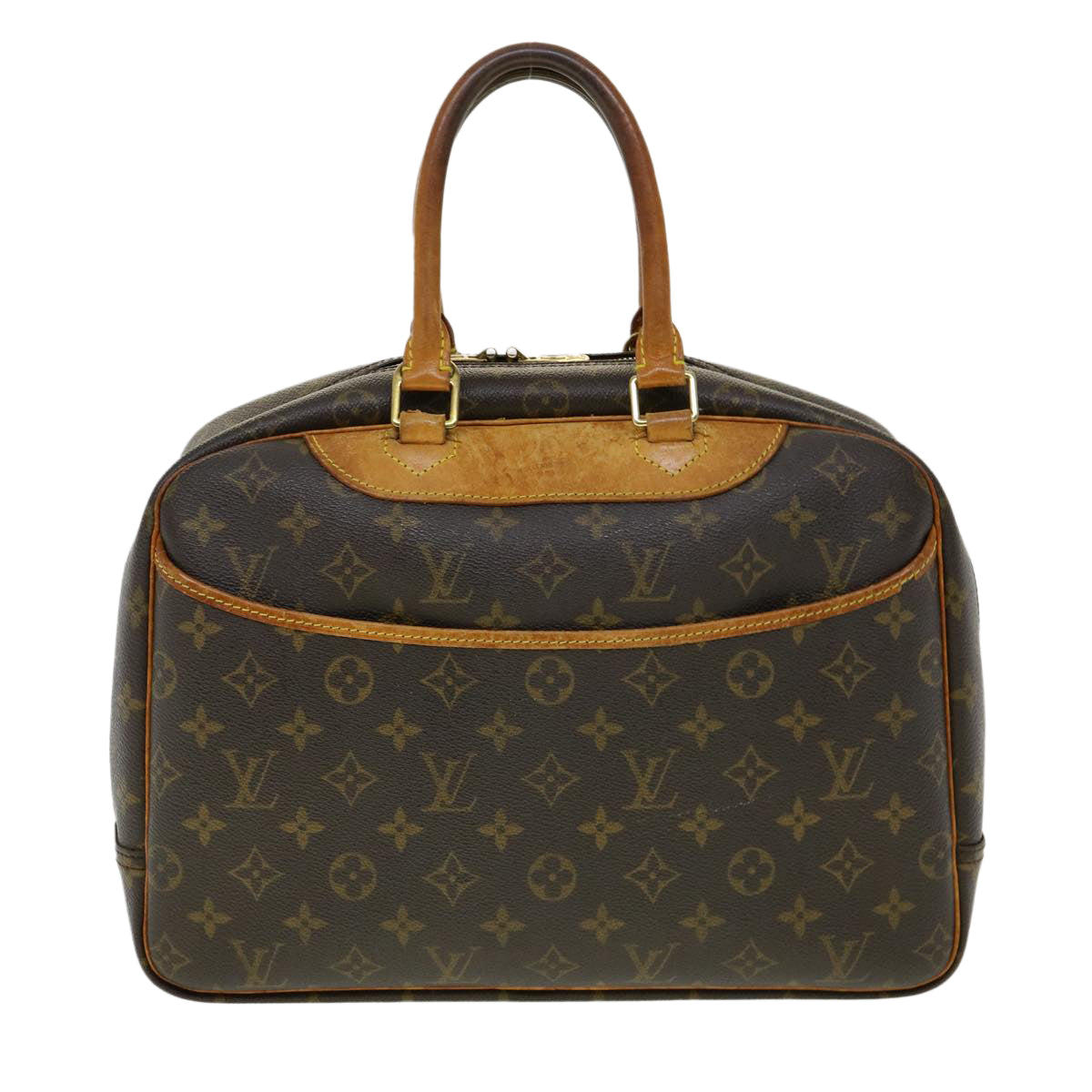 LOUIS VUITTON Monogram Deauville Hand Bag M47270 LV Auth jk2203