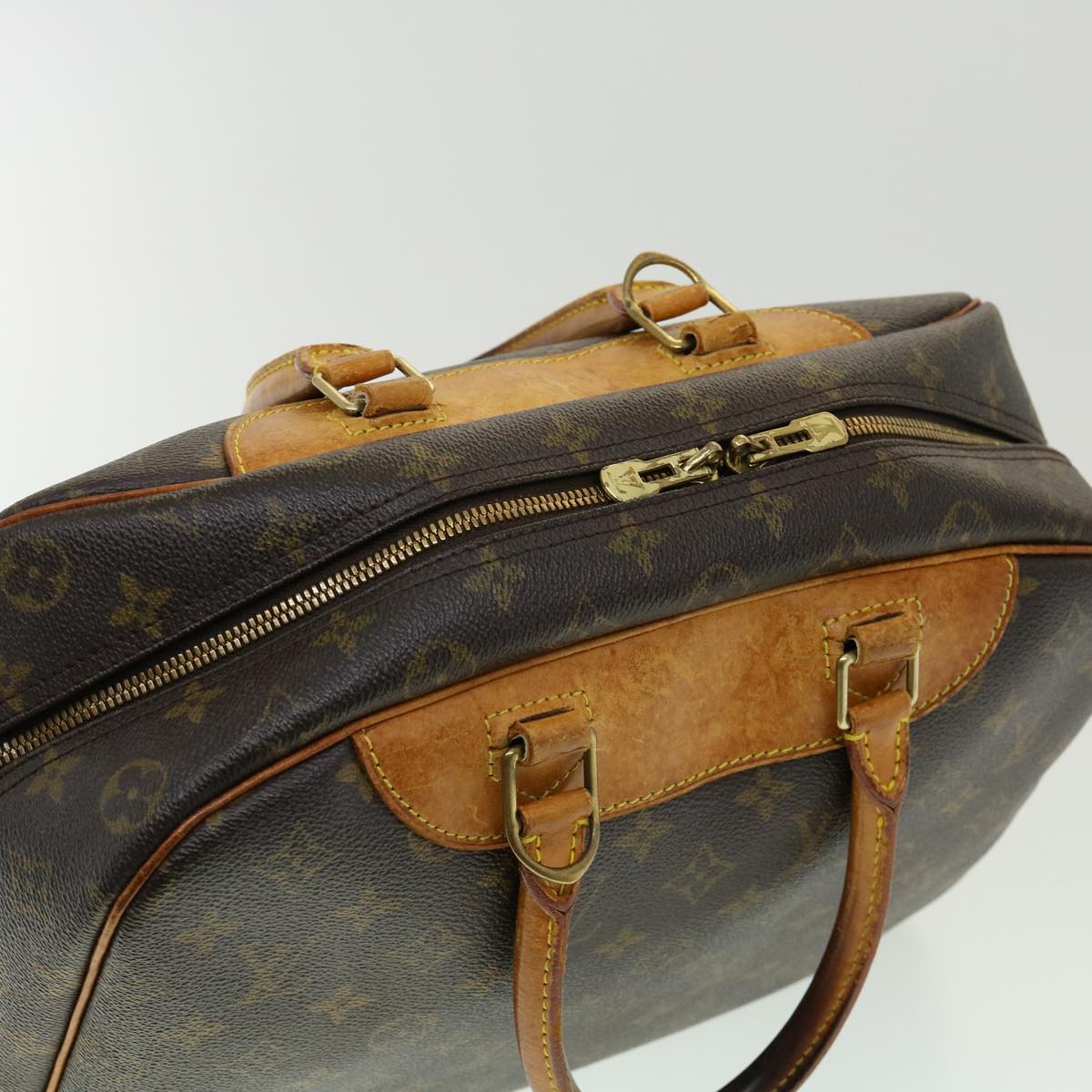 LOUIS VUITTON Monogram Deauville Hand Bag M47270 LV Auth jk2203