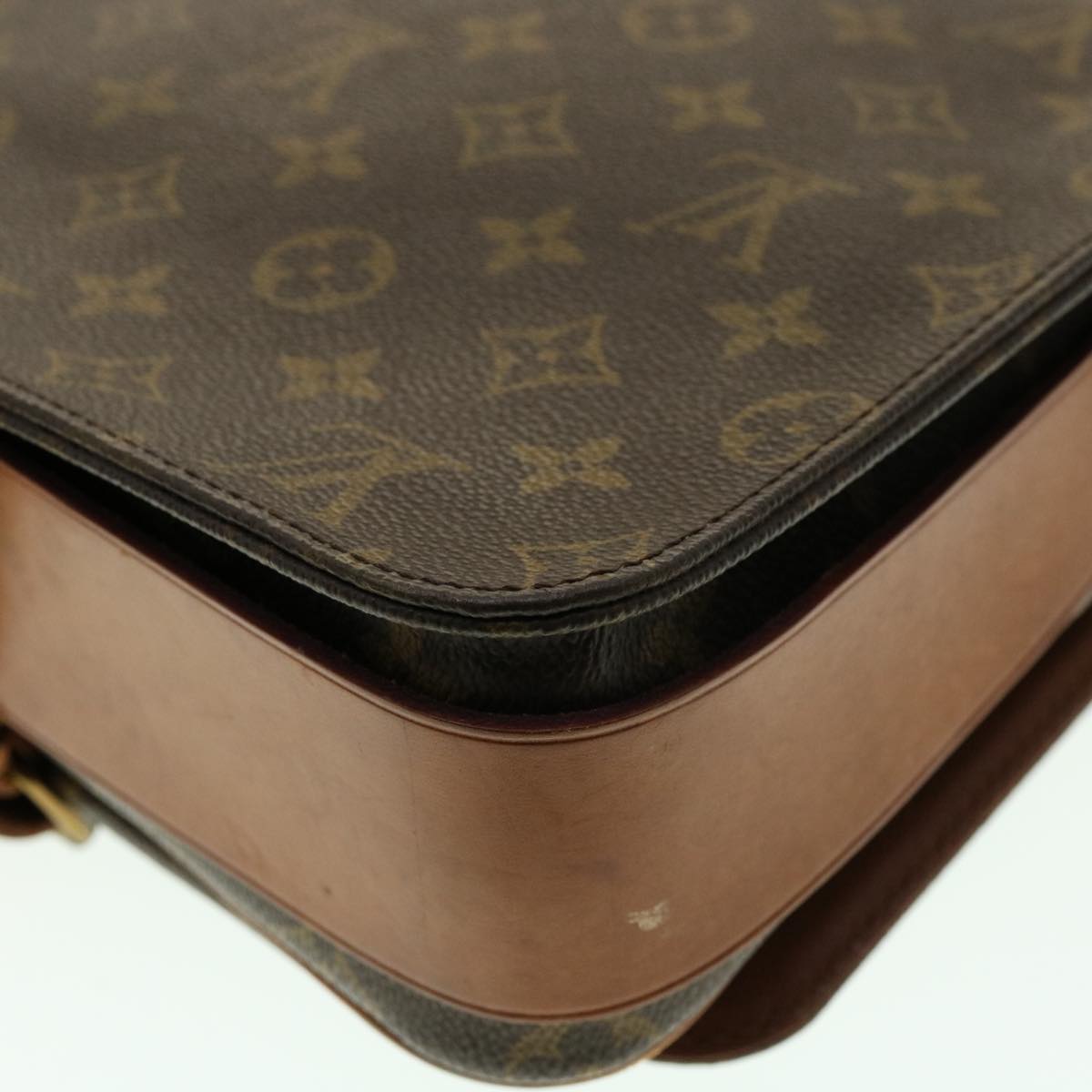 LOUIS VUITTON Monogram Cartouchiere GM Shoulder Bag M51252 LV Auth jk2208