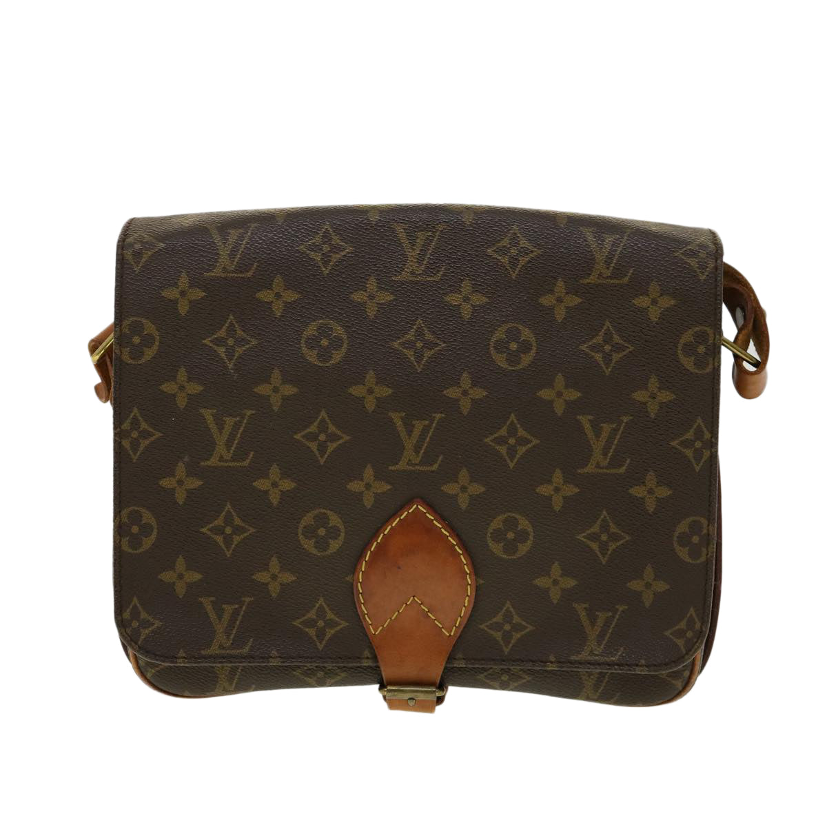 LOUIS VUITTON Monogram Cartouchiere GM Shoulder Bag M51252 LV Auth jk2208