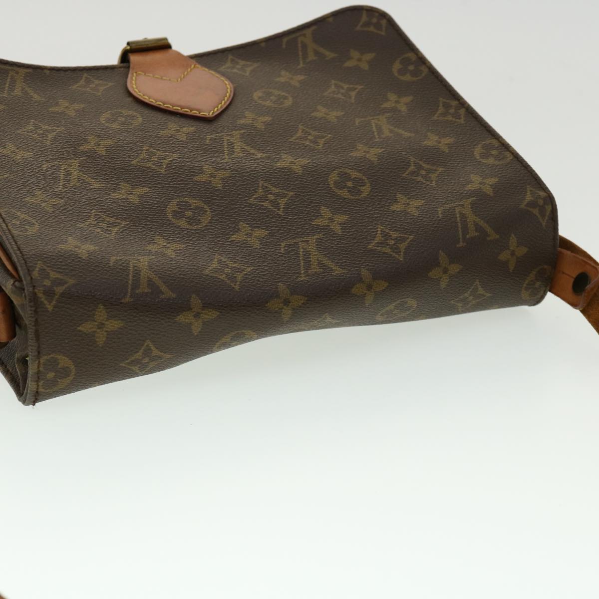 LOUIS VUITTON Monogram Cartouchiere GM Shoulder Bag M51252 LV Auth jk2208