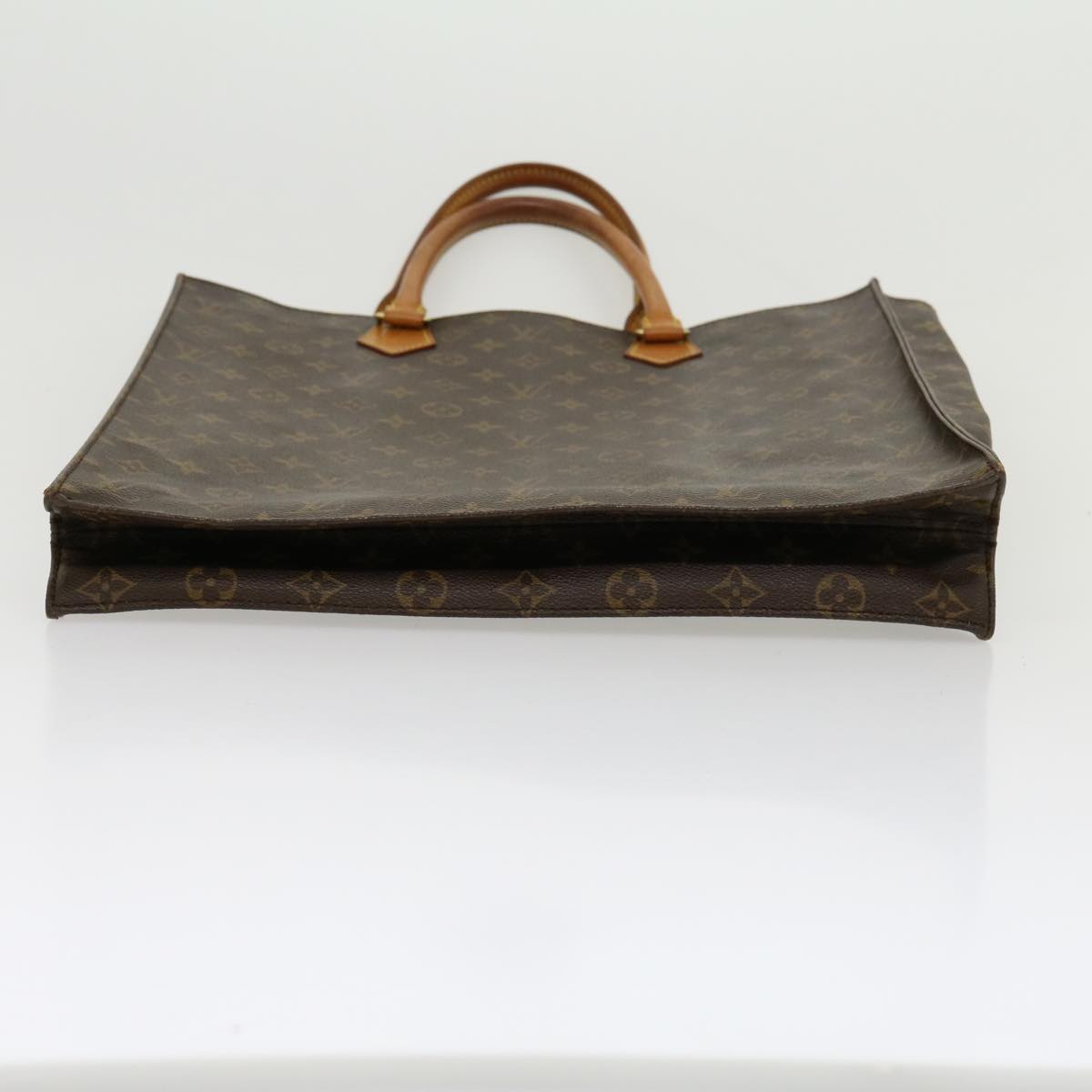 LOUIS VUITTON Monogram Sac Plat Hand Bag M51140 LV Auth jk2212