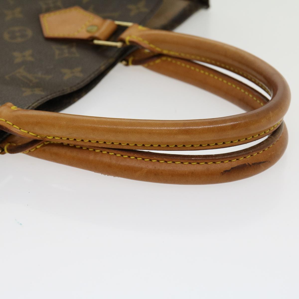 LOUIS VUITTON Monogram Sac Plat Hand Bag M51140 LV Auth jk2212