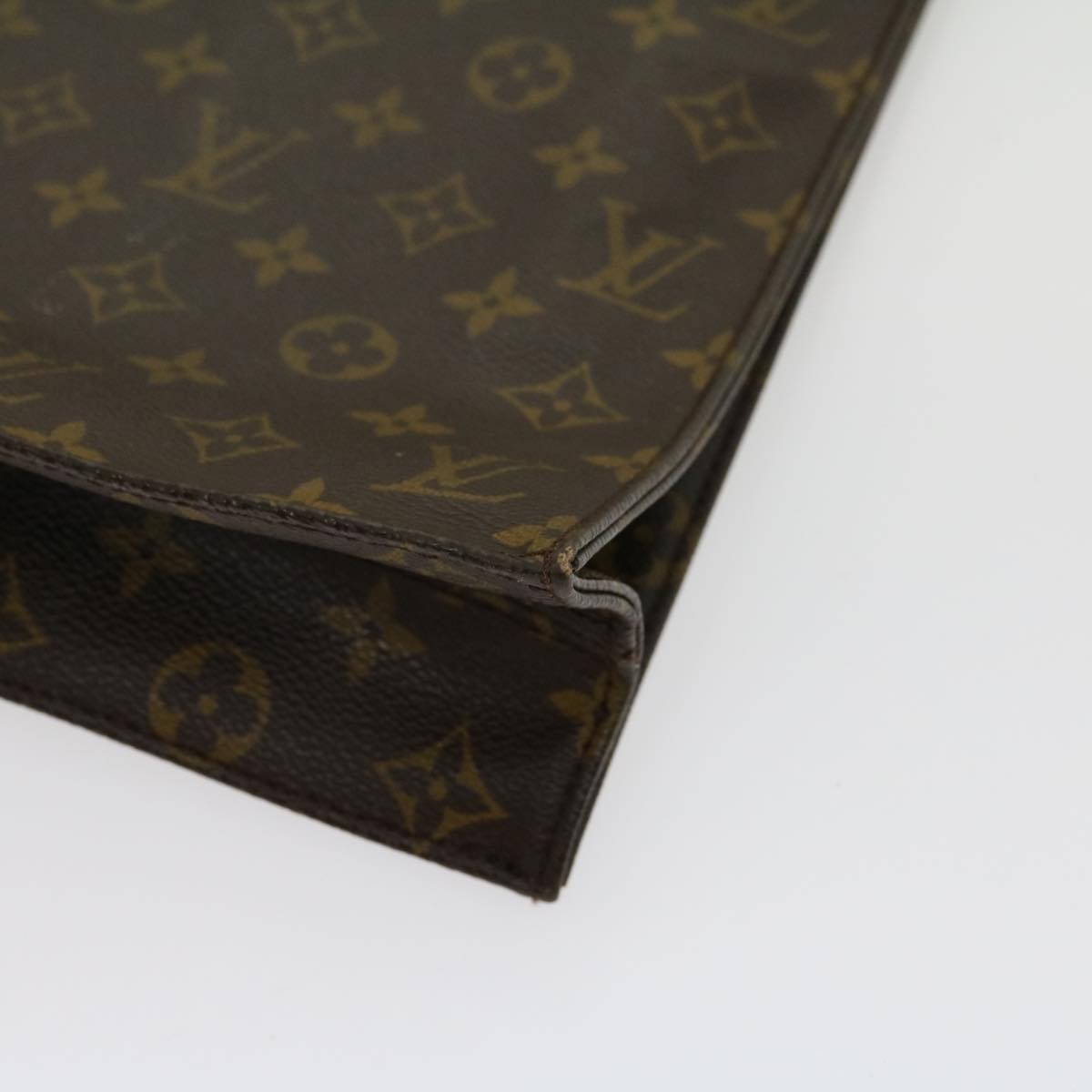 LOUIS VUITTON Monogram Sac Plat Hand Bag M51140 LV Auth jk2213