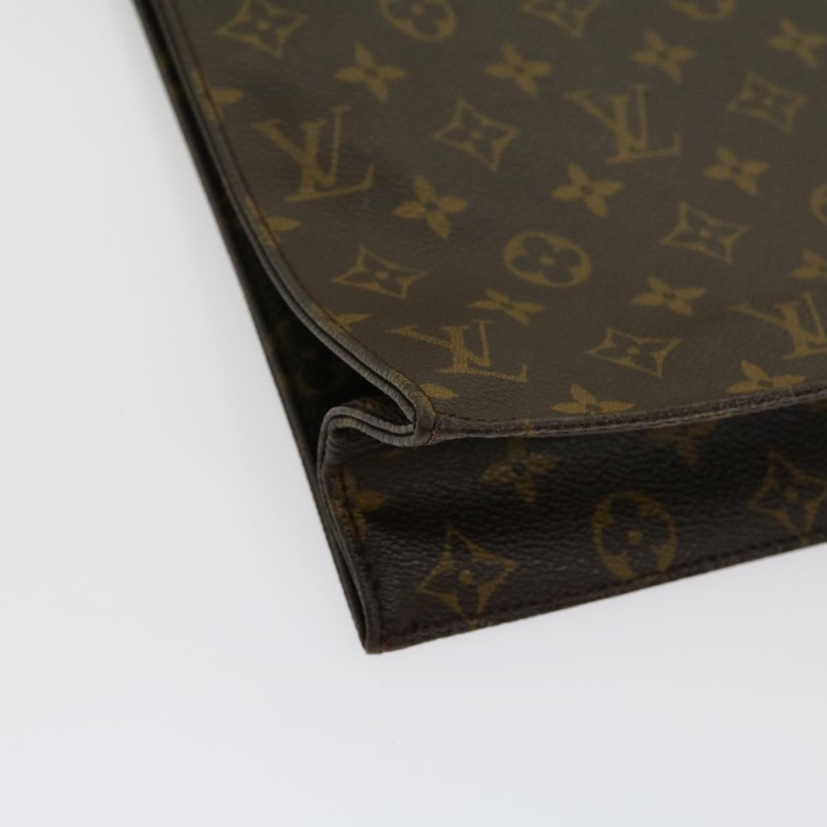 LOUIS VUITTON Monogram Sac Plat Hand Bag M51140 LV Auth jk2213