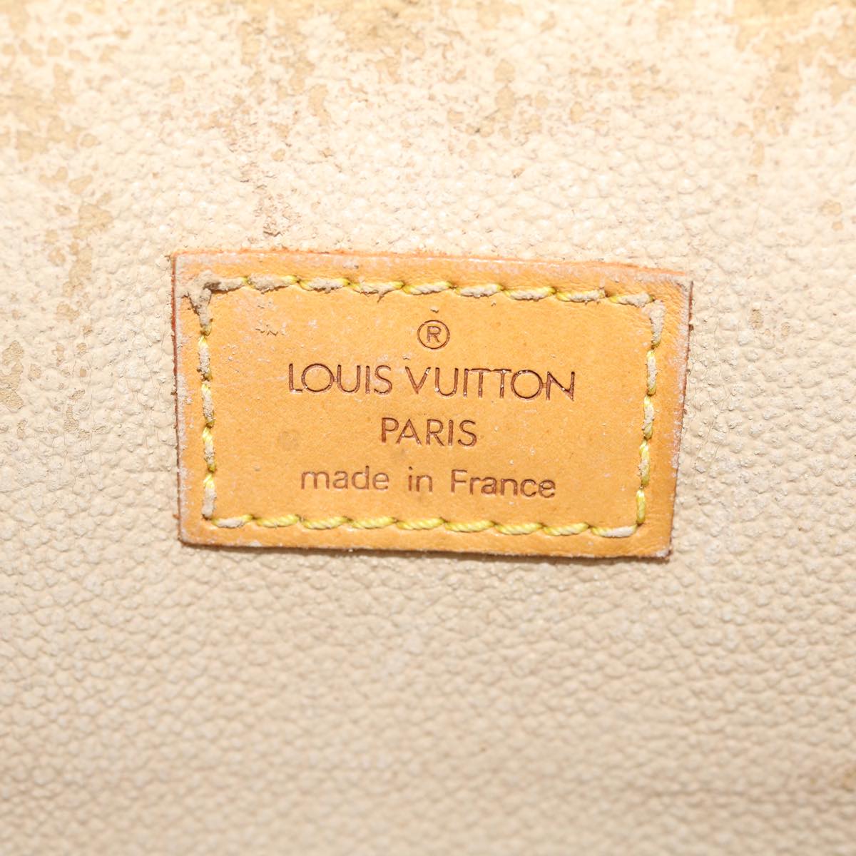 LOUIS VUITTON Monogram Sac Plat Hand Bag M51140 LV Auth jk2213