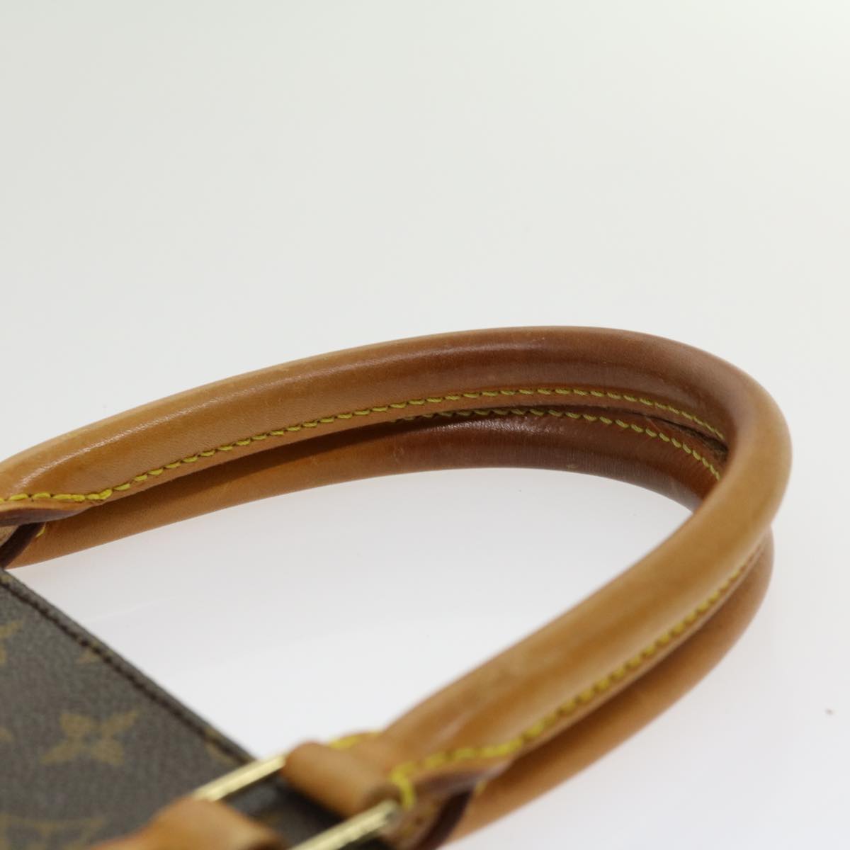 LOUIS VUITTON Monogram Sac Plat Hand Bag M51140 LV Auth jk2213