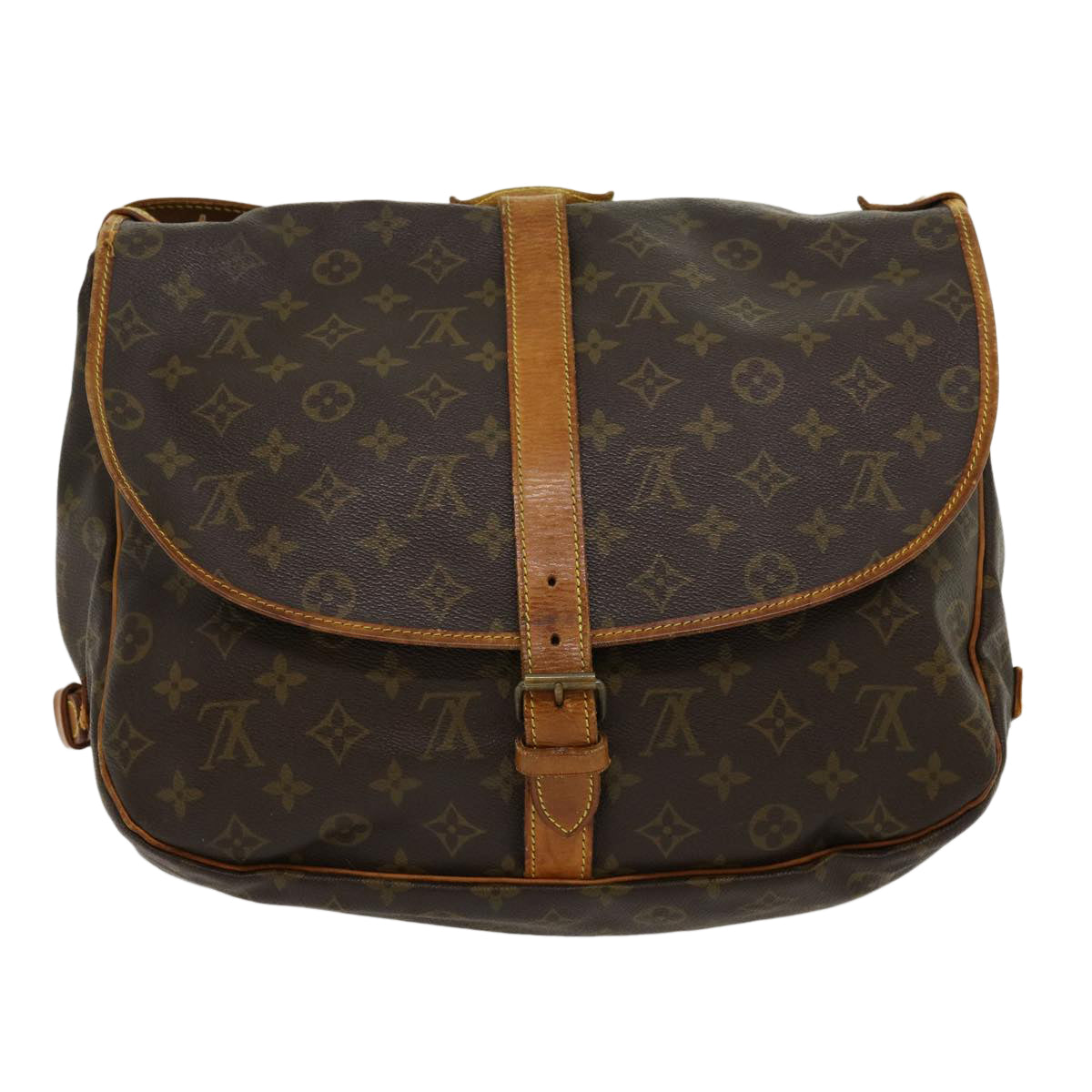 LOUIS VUITTON Monogram Saumur 35 Shoulder Bag M42254 LV Auth jk2218 - 0