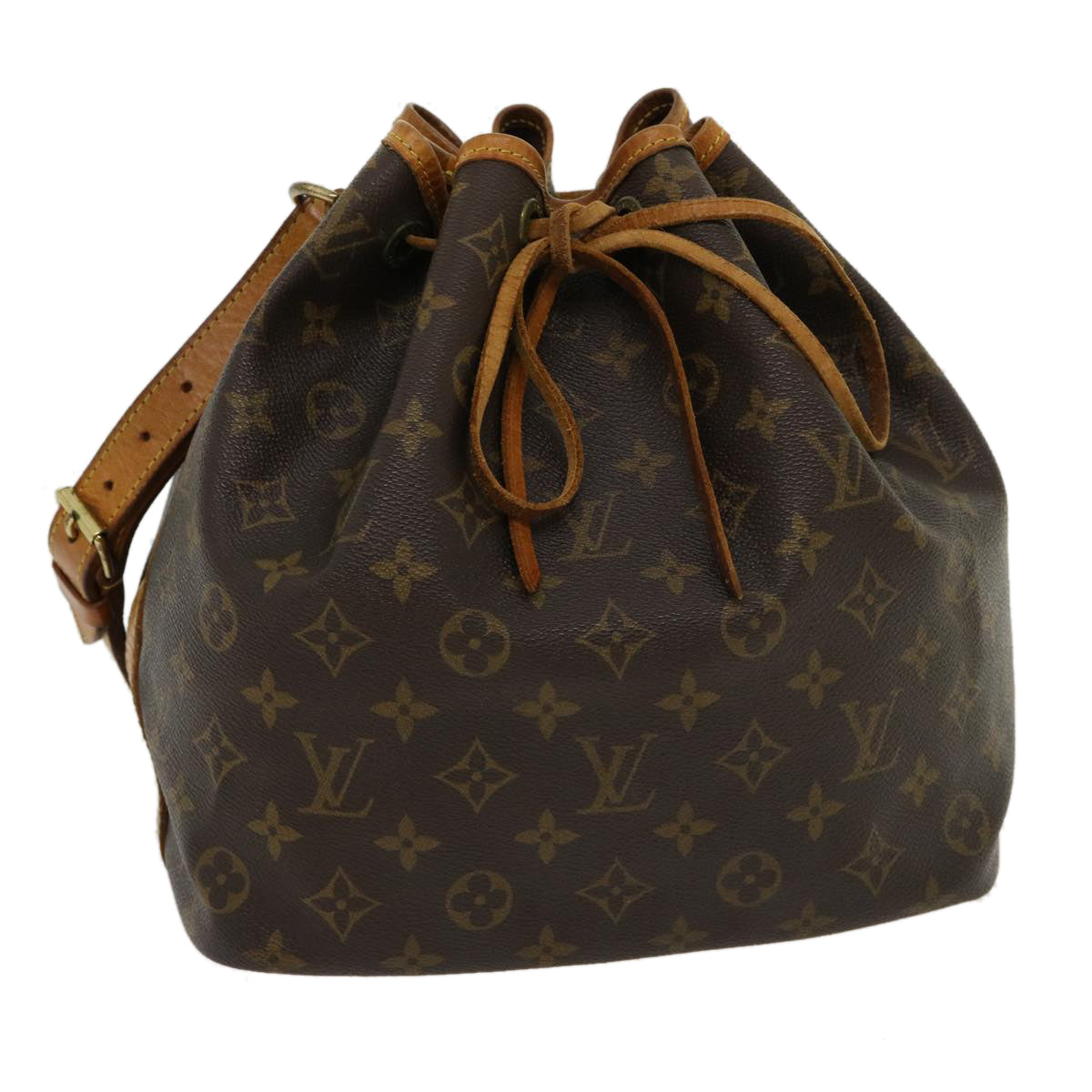 LOUIS VUITTON Monogram Petit Noe Shoulder Bag M42226 LV Auth jk2239