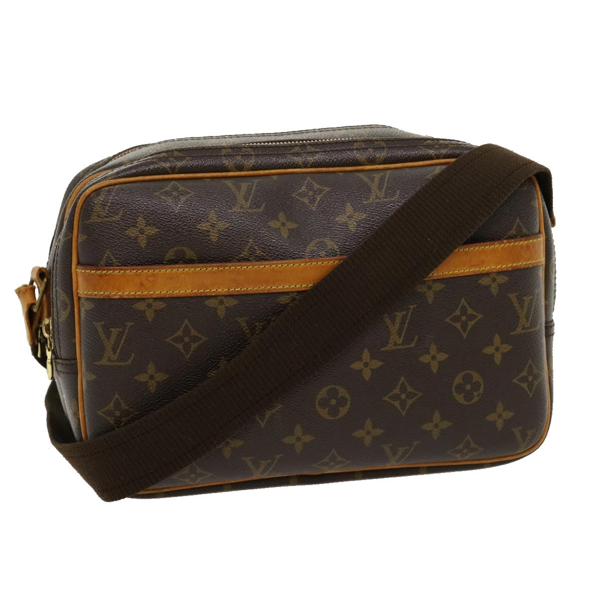 LOUIS VUITTON Monogram Reporter PM Shoulder Bag M45254 LV Auth jk2259