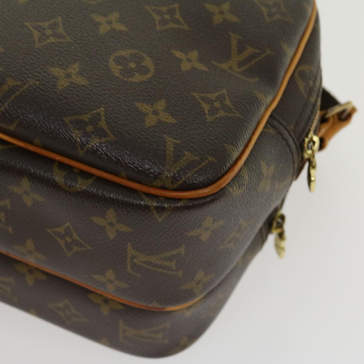 LOUIS VUITTON Monogram Reporter PM Shoulder Bag M45254 LV Auth jk2259