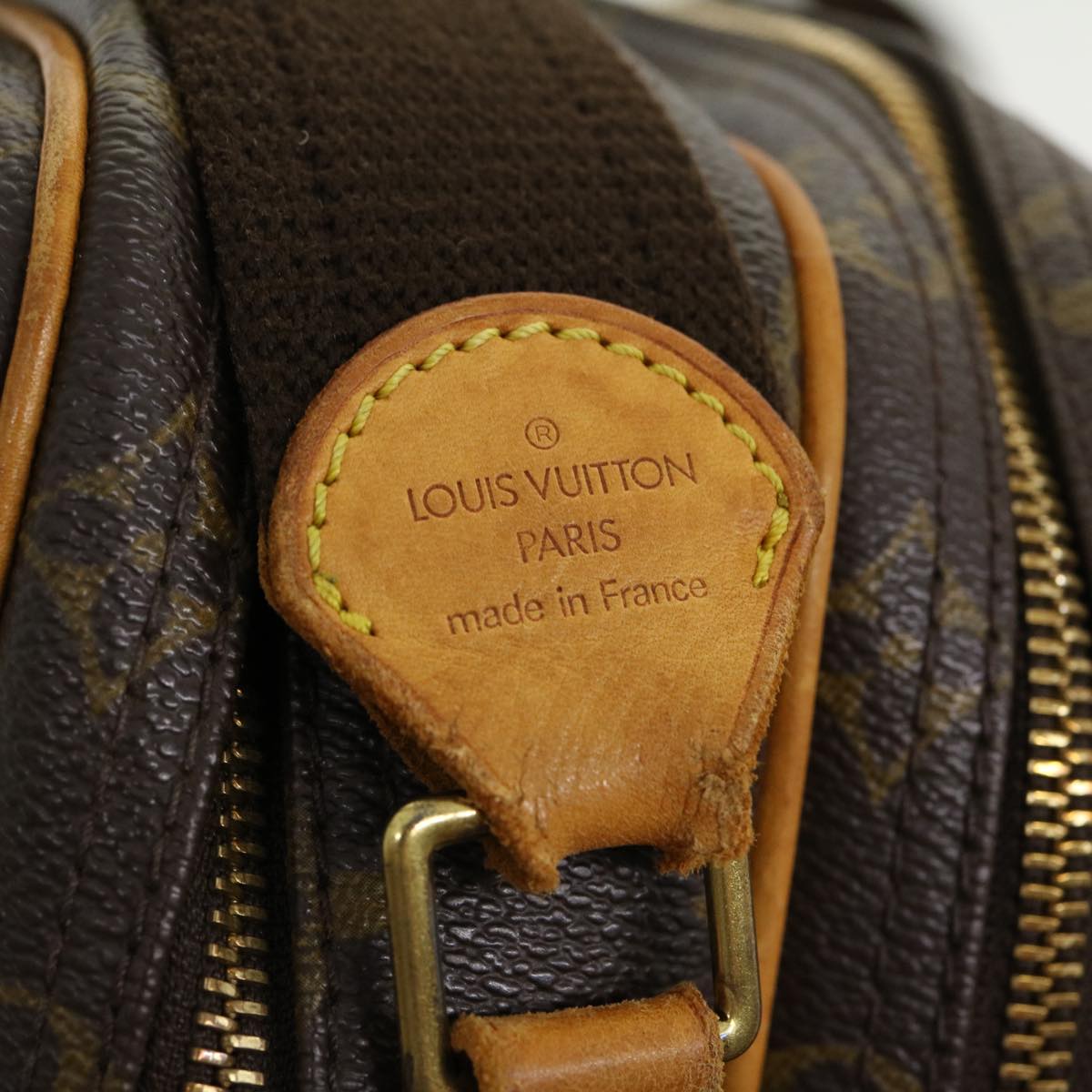 LOUIS VUITTON Monogram Reporter PM Shoulder Bag M45254 LV Auth jk2259