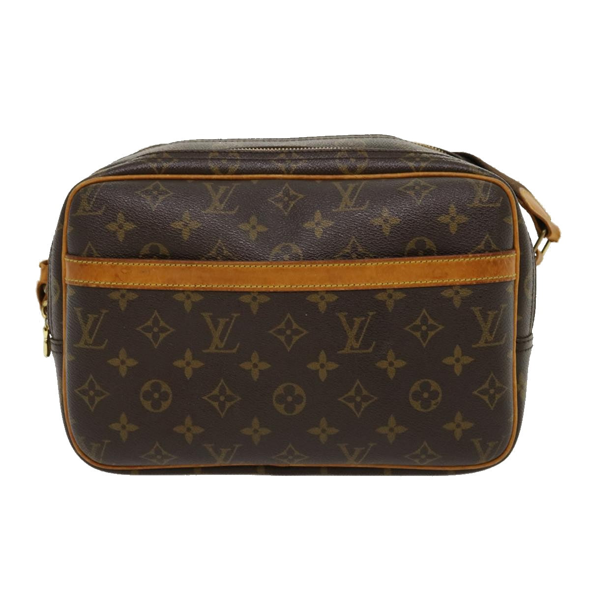 LOUIS VUITTON Monogram Reporter PM Shoulder Bag M45254 LV Auth jk2259