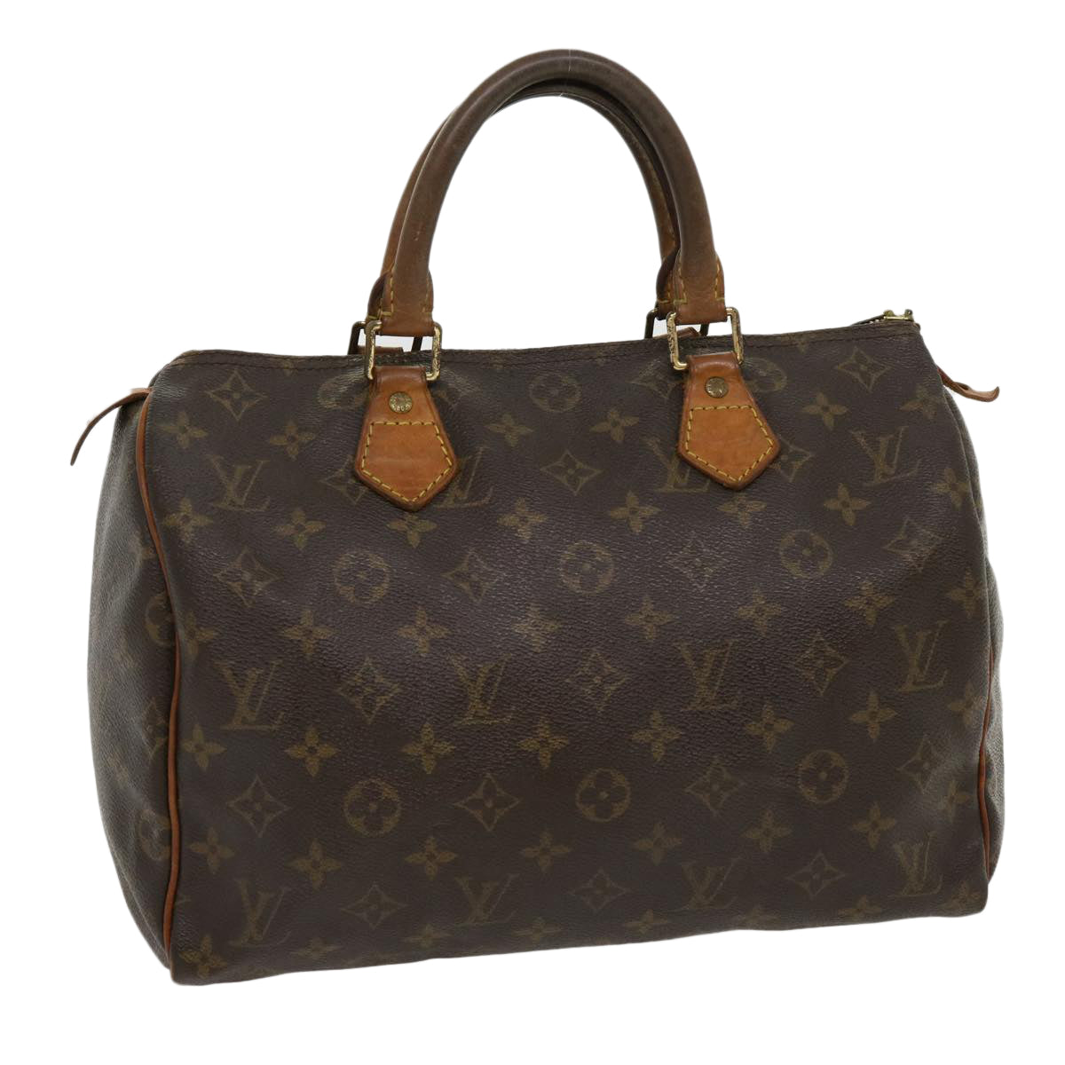 LOUIS VUITTON Monogram Speedy 30 Hand Bag M41526 LV Auth jk2327