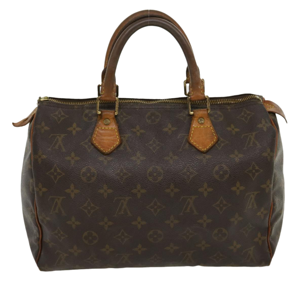 LOUIS VUITTON Monogram Speedy 30 Hand Bag M41526 LV Auth jk2327