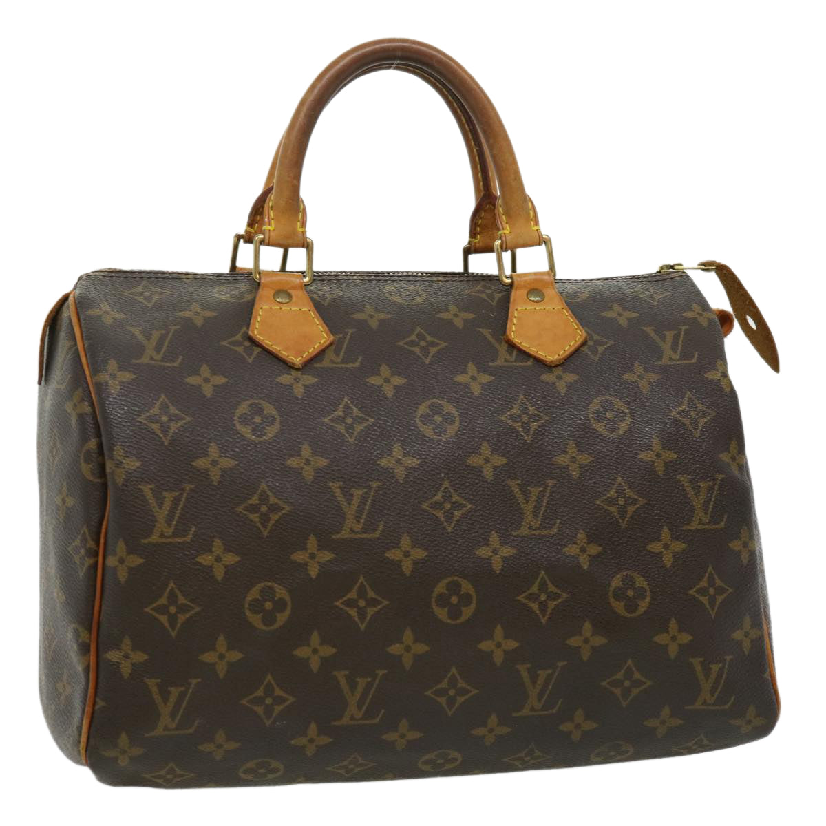 LOUIS VUITTON Monogram Speedy 30 Hand Bag M41526 LV Auth jk2328