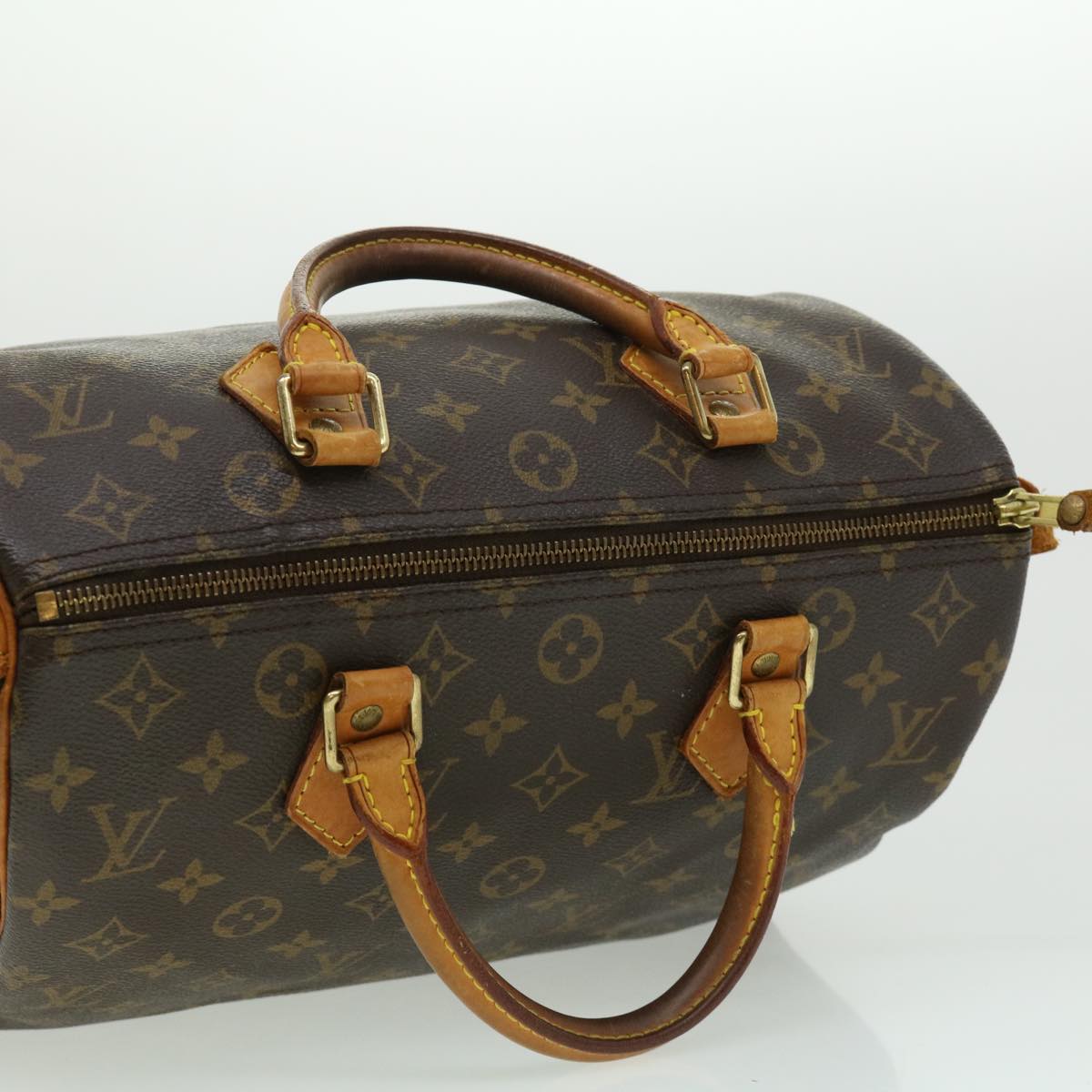 LOUIS VUITTON Monogram Speedy 30 Hand Bag M41526 LV Auth jk2328