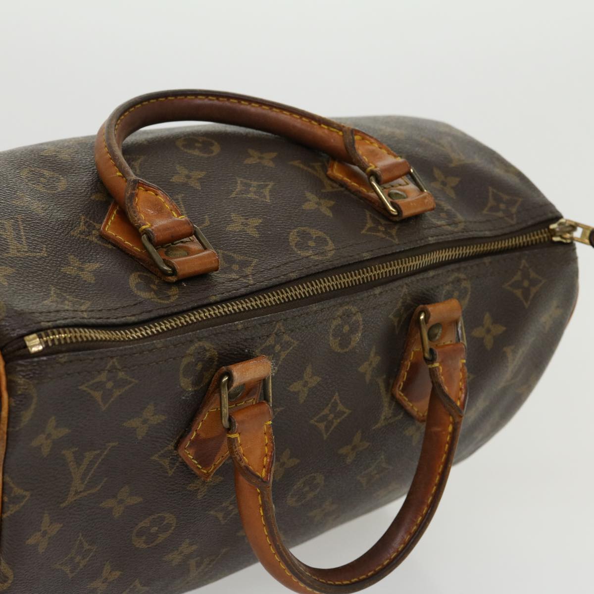 LOUIS VUITTON Monogram Speedy 30 Hand Bag M41526 LV Auth jk2334