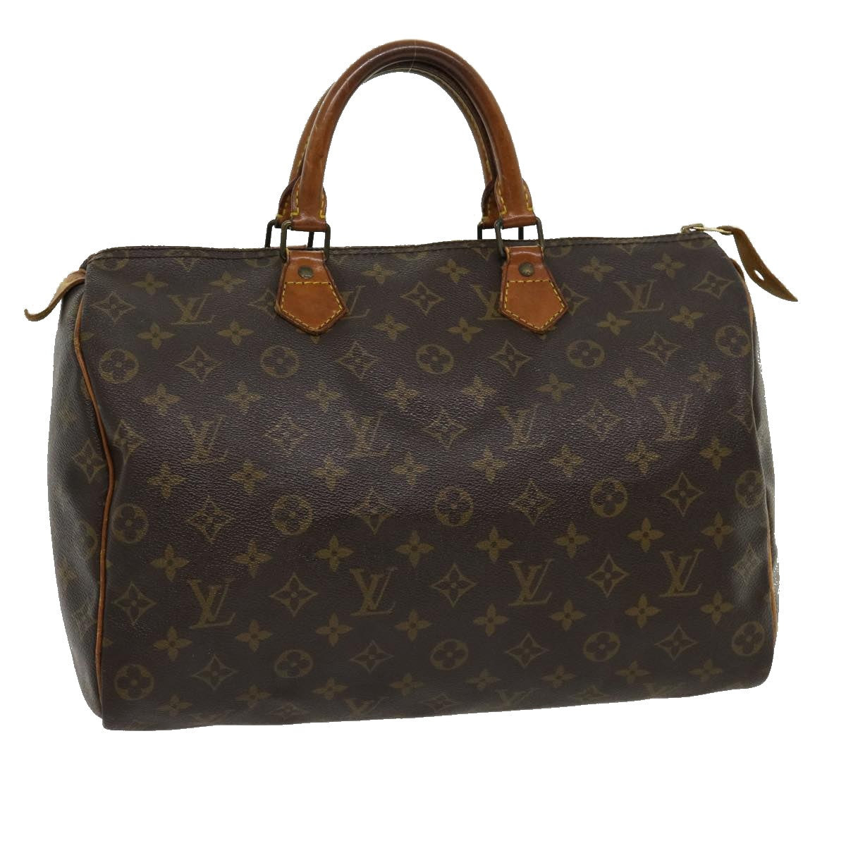 LOUIS VUITTON Monogram Speedy 35 Hand Bag M41524 LV Auth jk2340