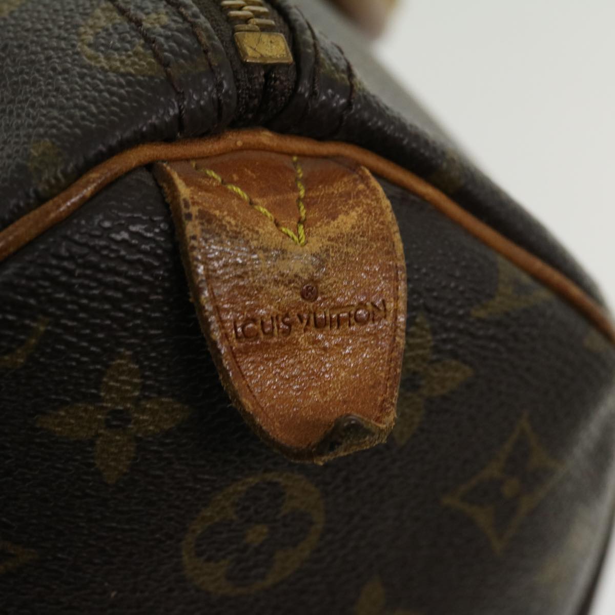 LOUIS VUITTON Monogram Speedy 35 Hand Bag M41524 LV Auth jk2340