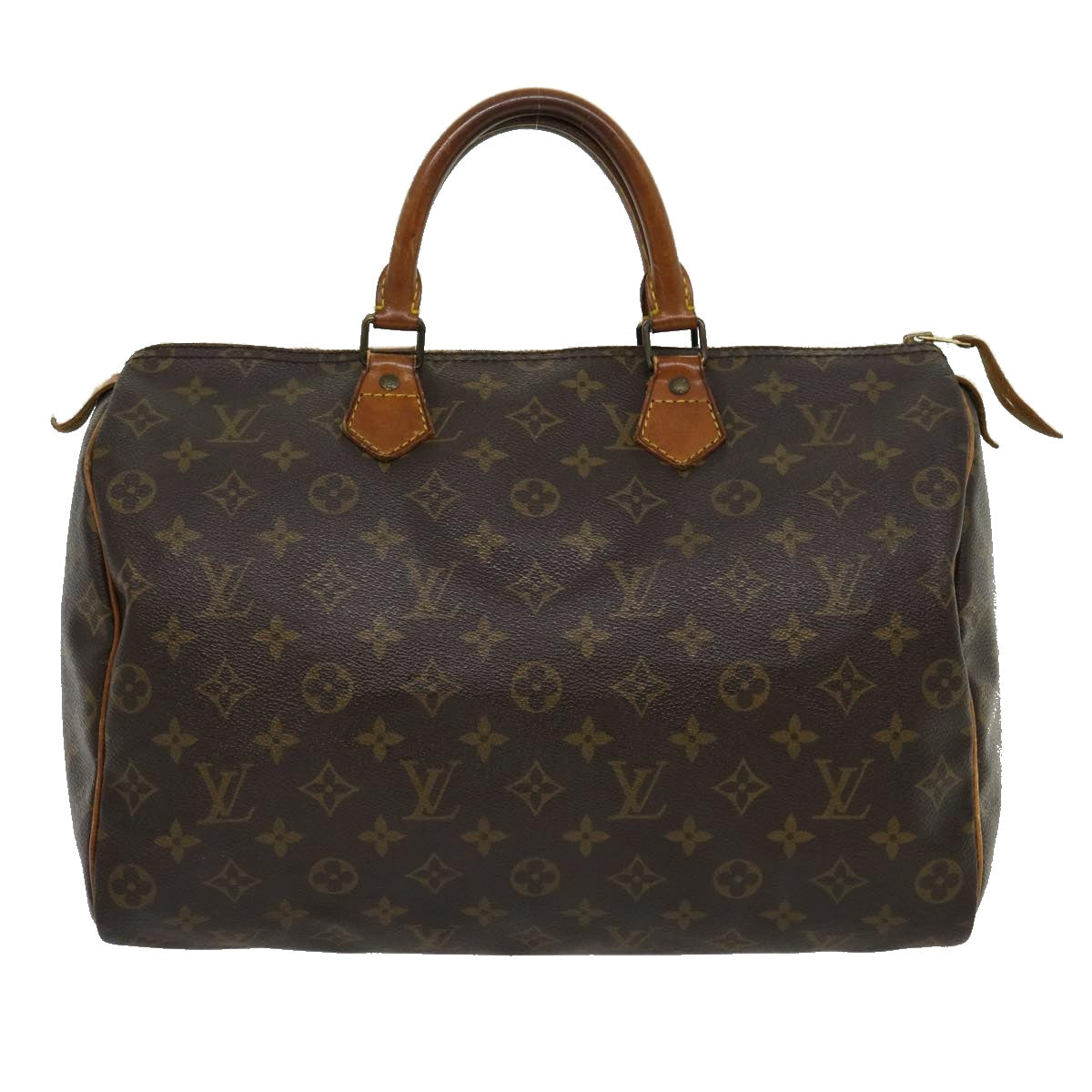 LOUIS VUITTON Monogram Speedy 35 Hand Bag M41524 LV Auth jk2340