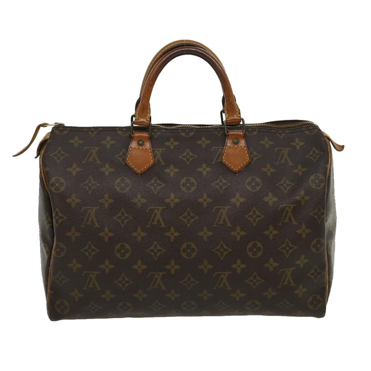 LOUIS VUITTON Monogram Speedy 35 Hand Bag M41524 LV Auth jk2340