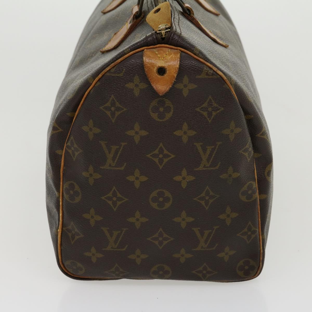 LOUIS VUITTON Monogram Speedy 35 Hand Bag M41524 LV Auth jk2340