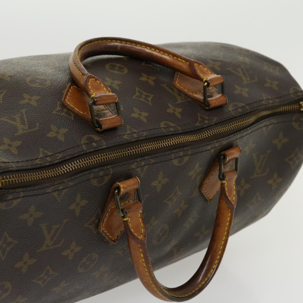 LOUIS VUITTON Monogram Speedy 35 Hand Bag M41524 LV Auth jk2340